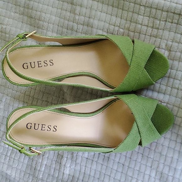 Guess green cork heels - Picture 4 of 6